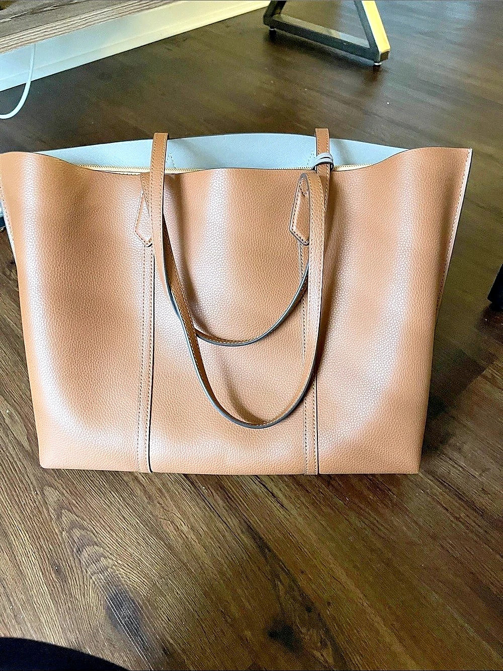Tory Burch Perry Triple-Compartment Tote Brown